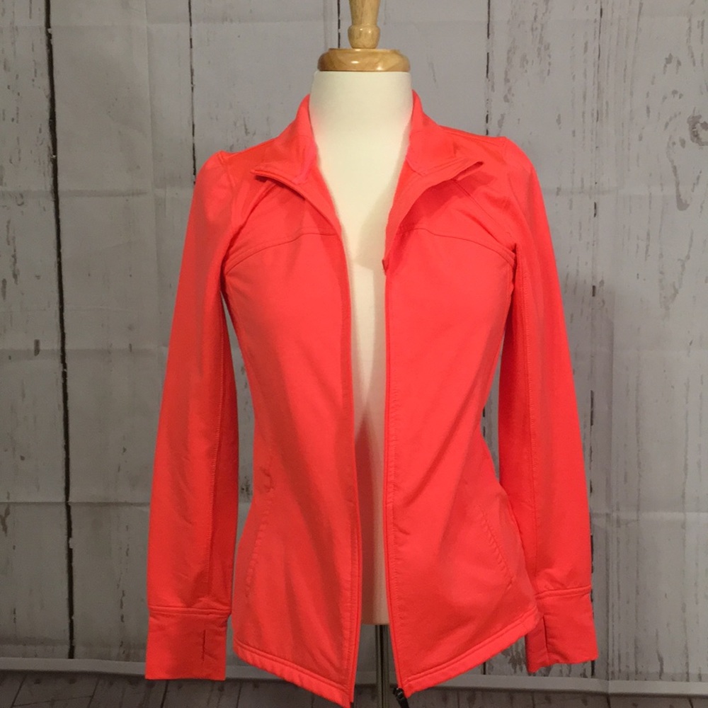 Coral athletic jacket